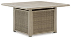 Cliff Trails - Square Fire Pit Table - Beige