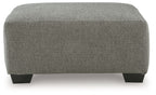 Clarington - Oversized Accent Ottoman - Greystone