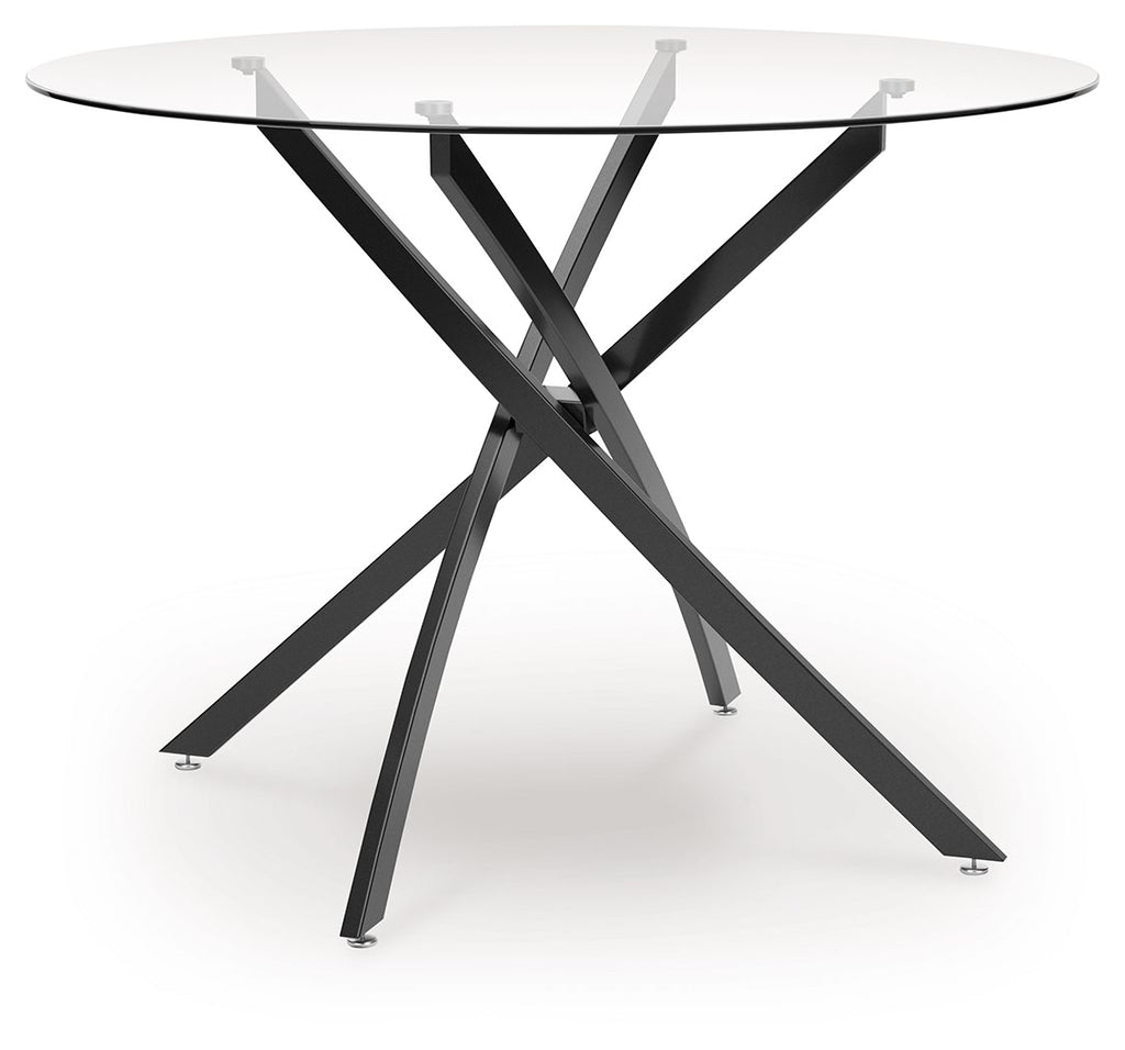 Pharwynn - Round Dining Room Table - Black