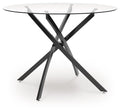 Pharwynn - Round Dining Room Table - Black