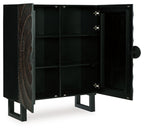 Fosterman - Accent Cabinet - Distressed Black