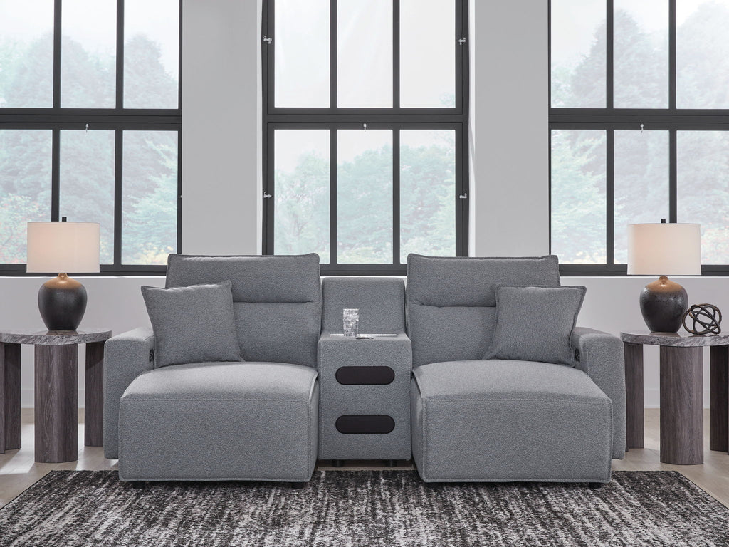 Modmax II - Reclining Sectional - Salt And Pepper