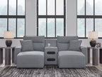 Modmax II - Reclining Sectional - Salt And Pepper