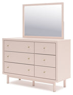Wistenpine - Dresser And Mirror - Blush