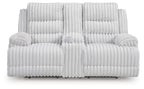 Rhines Falls - 2 Pc. - Power Reclining Sofa And Loveseat - Alloy