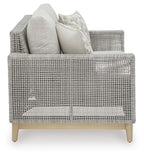 Seton Creek - Loveseat With Cushion - Gray