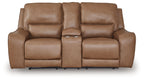DeepWakes - Power Reclining Loveseat / Console / Adjustable Headrest