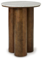 Henfield - Accent Table - Beige / Brown