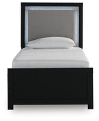 Maeling - Upholstered Panel Bed