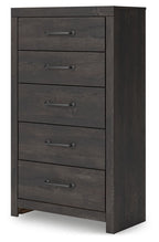 Hollivern - Five Drawer Chest - Dark Gray