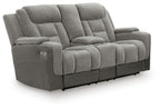 Mixed Motion - Power Reclining Loveseat With Console / Adjustable Headrest