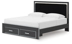 Zuraleus - Upholstered Panel Platform Storage Bed