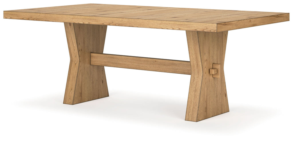 Galliden - Rectangular Dining Room Table - Light Brown