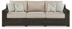Coastline Bay - Sofa With Cushion - Brown