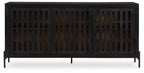 Vallisburg - Accent Cabinet - Black / Natural