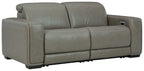 Correze - 2-Piece Power Reclining Sectional - Gray