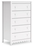 Hallityn - Five Drawer Chest - White