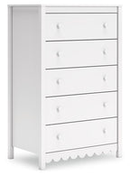 Hallityn - Five Drawer Chest - White