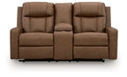 Mackmenville - Double Reclining Loveseat With Console
