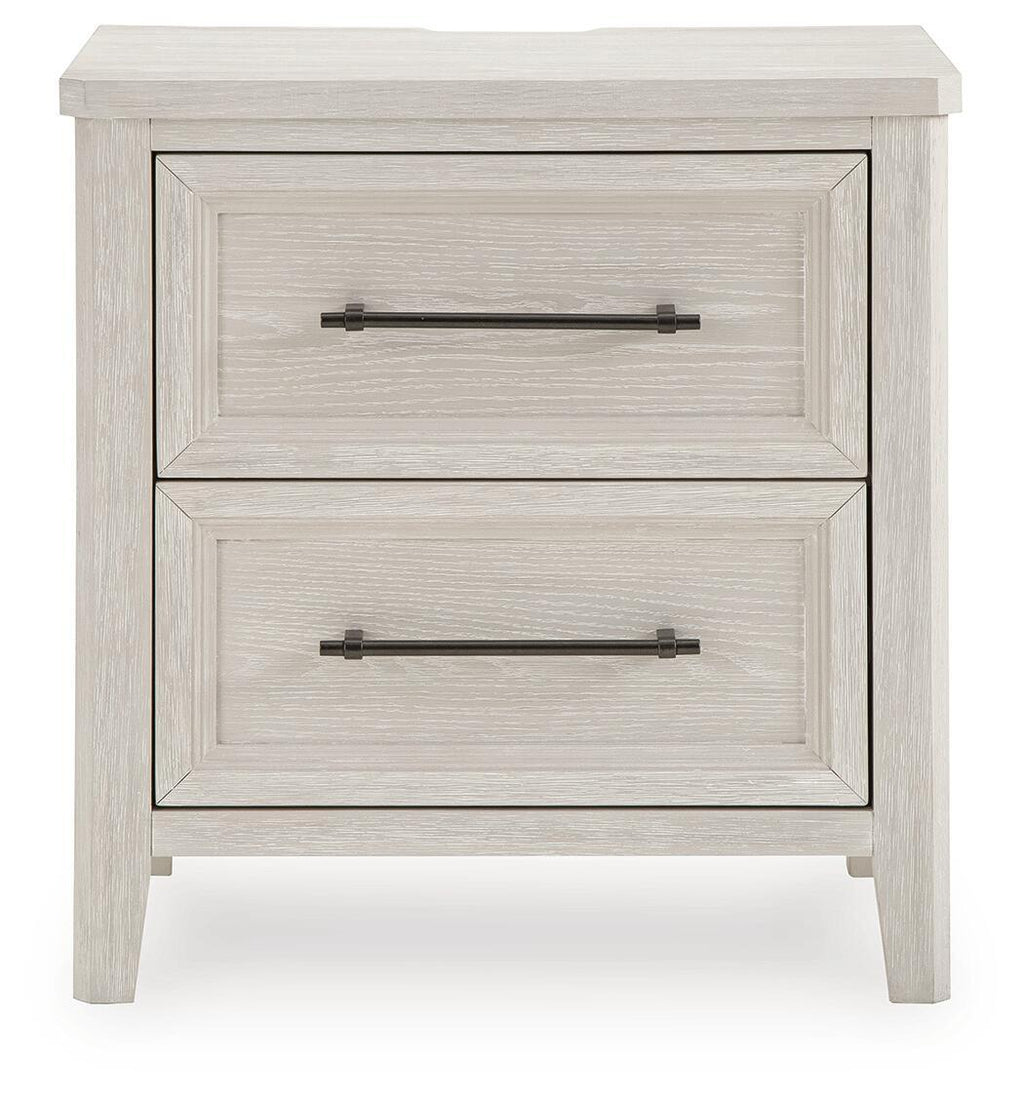 Darbonton - Two Drawer Night Stand - Dove White