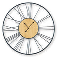 Brockett - Wall Clock - Black / Natural