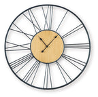 Brockett - Wall Clock - Black / Natural