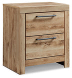 Hyanna - Two Drawer Night Stand - Tan Brown