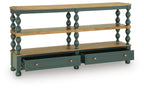 Finnworth - Console Sofa Table - Blue / Brown