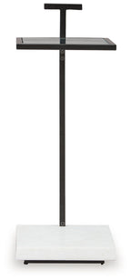 Mannill - Accent Table - Black / White