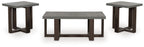 Dynnford - Occasional Table Set (Set of 3) - Gray / Brown