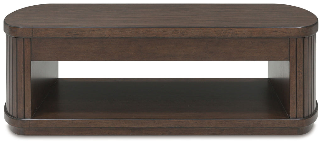 Korestone - Lift Top Cocktail Table - Dark Brown