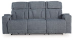 Studio Cave - Power Reclining Sofa - Steel