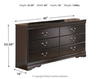 Huey Vineyard - Six Drawer Dresser - Black