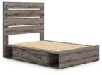 Graystorm - Panel Bed With Storage