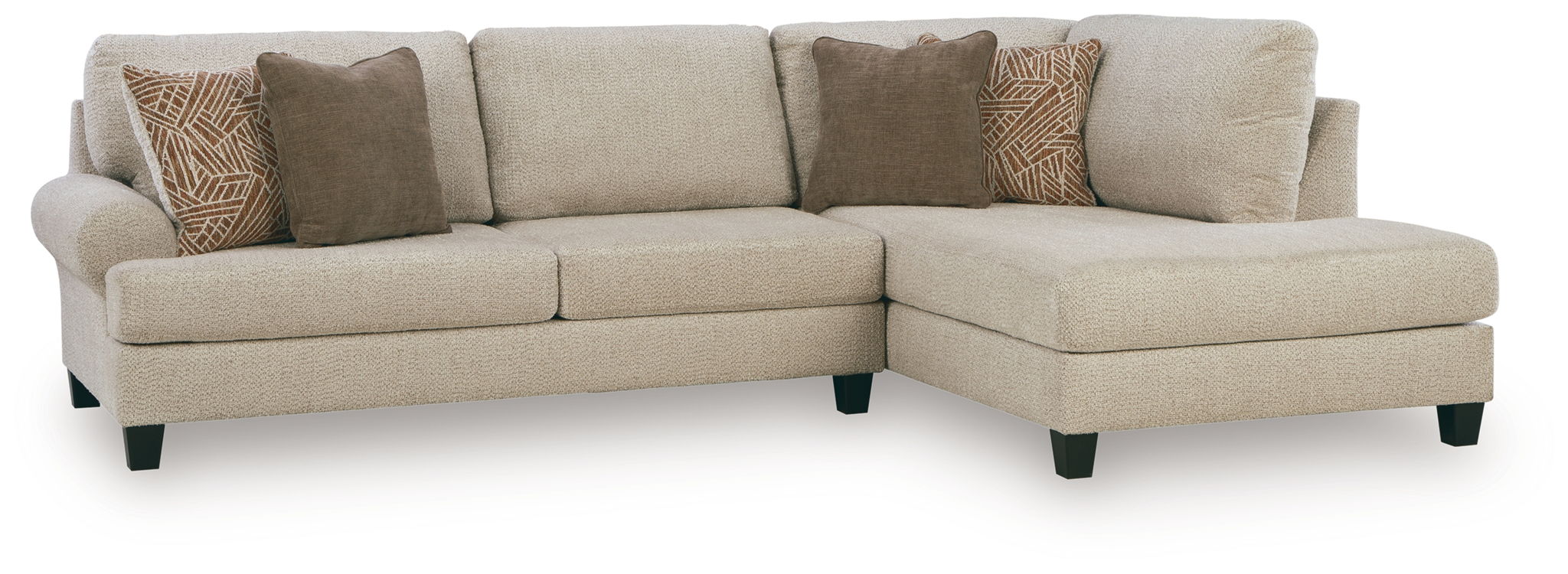 Steelwater Retreat - 2-Piece Sectional With RAF Corner Chaise - Latte