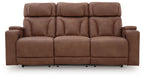 Clean-Slate - Power Reclining Sofa / Adj Headrest - Caramel