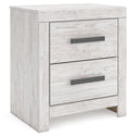 Cayboni - Two Drawer Night Stand - Whitewash