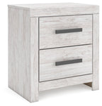 Cayboni - Two Drawer Night Stand - Whitewash