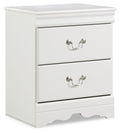 Anarasia - Two Drawer Night Stand - White