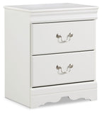 Anarasia - Two Drawer Night Stand - White