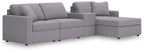 Modmax - L-Shaped Sectional - Granite