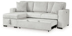 Wohlen - 2-Piece Sectional With Pop Up Sleeper And LAF Corner Chaise - Alloy