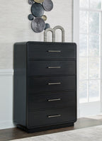 Rowanbeck - Five Drawer Chest - Black