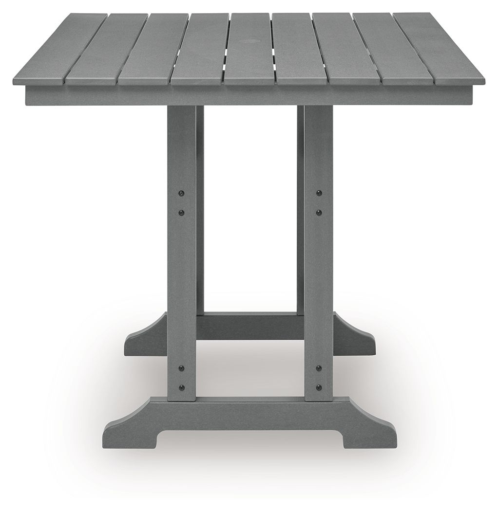 Sanctuary Beach - Square Counter Table With Umbrella Option - Dark Gray