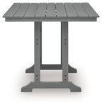 Sanctuary Beach - Square Counter Table With Umbrella Option - Dark Gray