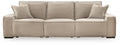 Carceri - 3-Piece Power Sectional Reclining Sofa With Armless Power Recliner - Cashmere