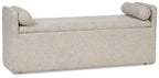 Galliden - Large Upholstered Dining Room Bench - Beige