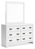 Binterglen - Dresser And Mirror - White