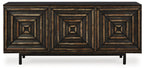 Fair Ridge - Accent Cabinet - Distressed Black