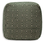 Abacy - Pouf - Green / Ivory